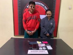 Polres Kutim Tangkap Pria dan Wanita Pengedar Sabu Di Kutim