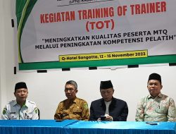 Bupati Kutim Hadiri dan Buka Secara Resmi Kegiatan TOT Yang Digelar LPTQ Kutim