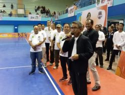 Bupati Ardiansyah Sulaiman Buka Secara Resmi Turnamen Bola Volly Bupati Cup Kutim 2023