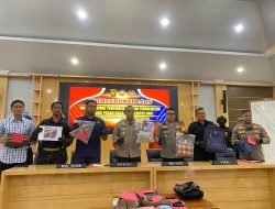 Polres Kutim Berhasil Meringkus Komplotan Pencuri Spesialis Pecah Kaca dan Kempes Ban