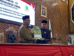 Rapat Paripurna ke-22, Asisten Pemkesra Kutim Sampaikan Nota Penjelasan Raperda Ketertiban Umum