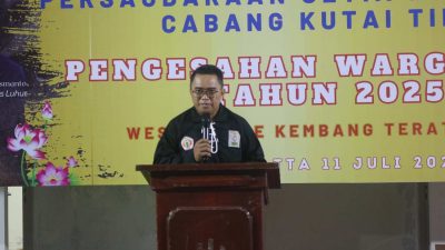 Pengesahan 138 Warga Baru PSHT Kutim 2025, Wabup Mahyunadi Resmi Sandang Gelar Warga Kehormatan