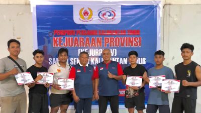 Sambo Kutim Raih 6 Medali di Kejurprov Kaltim, Satu Atlet Lolos ke BK PON Beladiri Kudus 2025