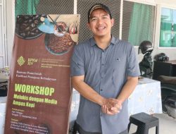 Dorong Kreativitas Pelajar, Edy Gunawan Ajak Kembangkan Seni Lukis Ampas Kopi di Kutim