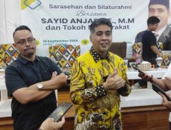 Sarasehan dan Silaturahmi bersama Tokoh Masyarakat, Sayid Anjas Mantapkan Diri Maju Ketua DPD II Golkar Kutim