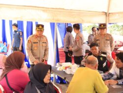 HUT ke-74 Humas Polri, Polres Kutim Gelar Bakti Kesehatan untuk Warga Kabo Jaya