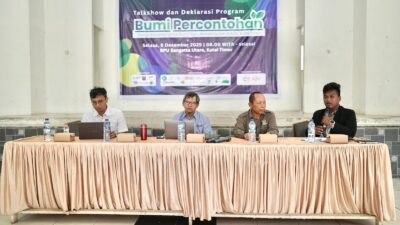 Kutim Kukuhkan Komitmen Lingkungan Lewat Talkshow dan Deklarasi Bumi Percontohan