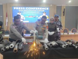 Polres Kutim Musnahkan Knalpot Brong Hasil Operasi Zebra Mahakam 2025