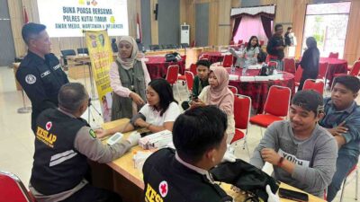 Peduli Kesehatan Insan Pers, Polres Kutim Gelar Pengobatan Gratis untuk Wartawan dan Influencer