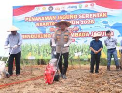 Polres Kutim Tanam Jagung Serentak Kuartal I 2026 di Bengalon, Dukung Swasembada Pangan Nasional