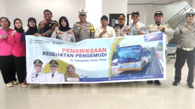 Antisipasi Mudik Lebaran Idulfitri 1447 H, Dishub Kutim Cek Kelayakan Bus dan Kesehatan Pengemudi