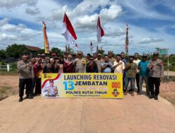 Polres Kutim Launching 13 Jembatan Merah Putih Presisi, Wujud Nyata Kepedulian untuk Akses dan Kesejahteraan Warga