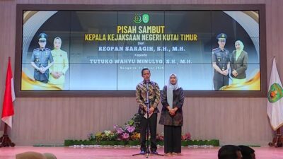 Tongkat Estafet Kajari Kutim Berganti, Reopan Saragih Serahkan Jabatan ke Tutuko Wahyu Minulyo