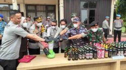 Polres Kutim Musnahkan 602,69 Gram Sabu, 450 Botol Miras Hasil Operasi Pekat Mahakam 2026