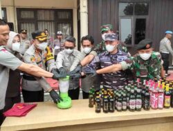 Polres Kutim Musnahkan 602,69 Gram Sabu, 450 Botol Miras Hasil Operasi Pekat Mahakam 2026