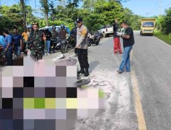 Tragis! Hindari Lubang Jalan, Dua Orang Pengendara Motor Tewas Terbakar Pasca Tabrakan