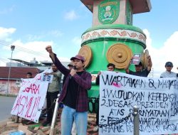 Puluhan Jurnalis dan Masyarakat Sipil di Kutim Gelar Aksi Solidaritas Tolak Pelabelan ‘Londo Ireng’ terhadap Pers