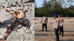 Pol Airud Polres Kutim Kawal Penanganan Jenazah Nelayan Bontang yang Ditemukan di Pantai Teluk Prancis