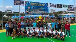Pererat Kebersamaan dengan Masyarakat, Brigif TP 32 Mangkalihat Gelar Turnamen Bola Voli Danbrigif Cup I