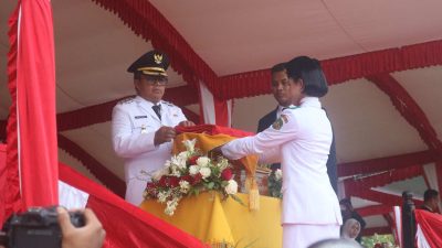 Paskibraka Kutim 2026 Tuntaskan Tugas, Upacara Penurunan Bendera HUT ke-81 RI Berjalan Sukses